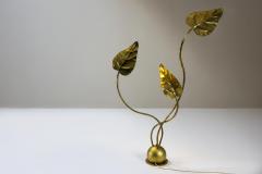 Tommaso Barbi Tommaso Barbi Leaf Floorlamp in Hammered Brass Italy 1970s - 3966812