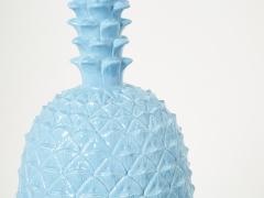 Tommaso Barbi Tommaso Barbi XL blue pineapple ceramic table lamp 1970s - 2267936