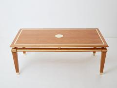 Tommaso Barbi Tommaso Barbi cerused oak and brass dining table 1970s - 3419410