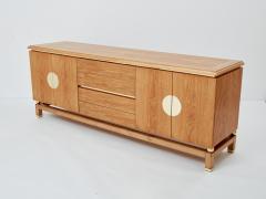 Tommaso Barbi Tommaso Barbi cerused oak and brass sideboard 1970s - 3419391