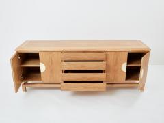 Tommaso Barbi Tommaso Barbi cerused oak and brass sideboard 1970s - 3419395