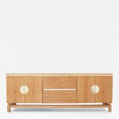 Tommaso Barbi Tommaso Barbi cerused oak and brass sideboard 1970s - 3419558