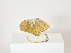 Tommaso Barbi Tommaso Barbi for Bottega Gadda Rhubarb brass table lamp 1970s - 3048397