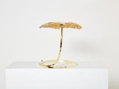 Tommaso Barbi Tommaso Barbi for Bottega Gadda Rhubarb brass table lamp 1970s - 3048401