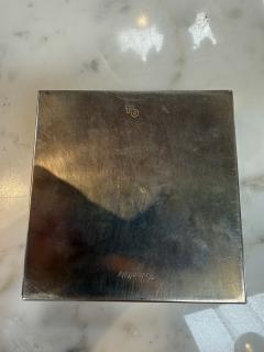 Tommaso Barbi Vintage Burl Wood Brushed Metal Box - 4593299
