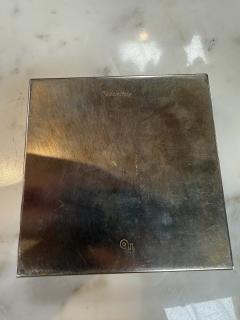Tommaso Barbi Vintage Burl Wood Brushed Metal Box - 4593300