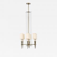 Tommi Parzinger 1950s Tommi Parzinger Brass Chandelier - 2840897