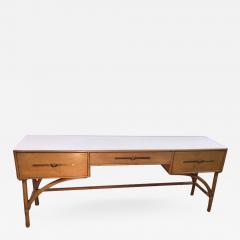 Tommi Parzinger Birch and Rattan Console Table by Tommi Parzinger - 641652