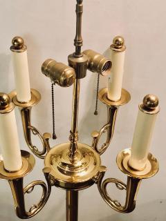 Tommi Parzinger Brass Hollywood Regency Tommi Parzinger Style Trumpet Form Floor Lamp - 2998647