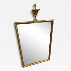 Tommi Parzinger EXCEPTIONAL GILT WOOD MIRROR WITH STYLIZED FLORA CREST MIRROR BY TOMMI PARZINGER - 4297108