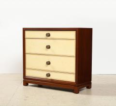 Tommi Parzinger Leather Front Chest of Drawers by Tommi Parzinger for Charak Modern - 2647870