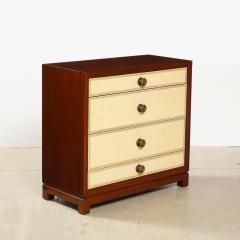 Tommi Parzinger Leather Front Chest of Drawers by Tommi Parzinger for Charak Modern - 2647880