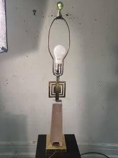 Tommi Parzinger MID CENTURY BRASS AND CERAMIC LAMP IN THE MANNER OF TOMMI PARZINGER - 3735206