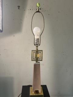 Tommi Parzinger MID CENTURY BRASS AND CERAMIC LAMP IN THE MANNER OF TOMMI PARZINGER - 3735207