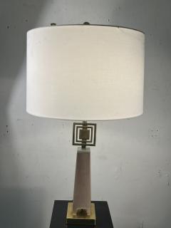 Tommi Parzinger MID CENTURY BRASS AND CERAMIC LAMP IN THE MANNER OF TOMMI PARZINGER - 3735211