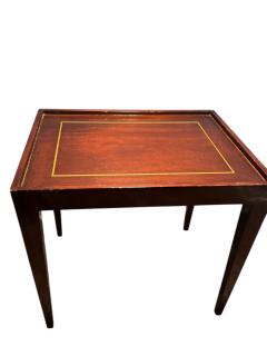 Tommi Parzinger MID CENTURY INLAID MAHOGANY GAME TABLE IN THE MANNER OF TOMMI PARZINGER - 4463420