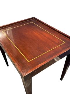 Tommi Parzinger MID CENTURY INLAID MAHOGANY GAME TABLE IN THE MANNER OF TOMMI PARZINGER - 4463427