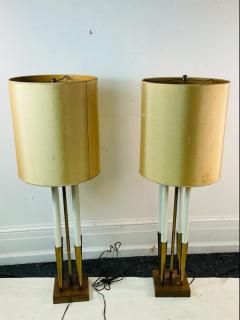Tommi Parzinger MID CENTURY MODERNIST BRASS LAMPS IN THE MANNER OF TOMMI PARZINGER - 2123048