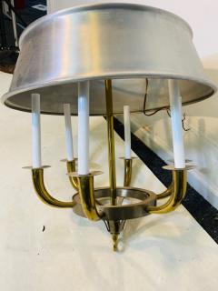 Tommi Parzinger MODERNIST NICKEL AND BRASS CHANDELIER BY TOMMI PARZINGER - 1656793