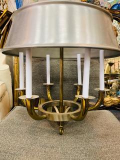 Tommi Parzinger MODERNIST NICKEL AND BRASS CHANDELIER BY TOMMI PARZINGER - 1656819