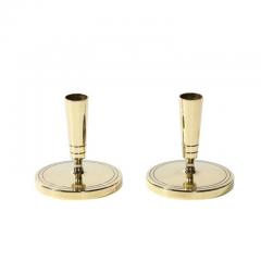 Tommi Parzinger Mid Century Brass Candleholders signed Tommi Parzinger for Dorlyn Silversmiths - 3925943