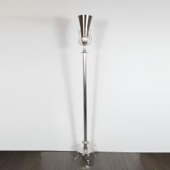 Tommi Parzinger Mid Century Modern Polished Nickel Urn Form Torch re by Tommi Parzinger - 1700688