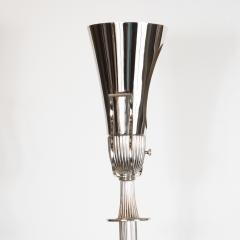 Tommi Parzinger Mid Century Modern Polished Nickel Urn Form Torch re by Tommi Parzinger - 1700703