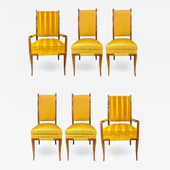 Tommi Parzinger Mid Century Modern Six Tommi Parzinger Dining Chairs Originals - 2963596