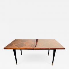 Tommi Parzinger Mid Century Modern Tommi Parzinger Tagged Dining Table with Two Leaves - 1470815