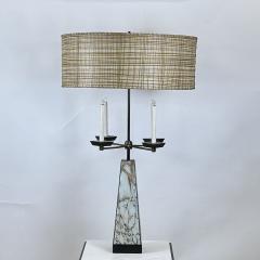 Tommi Parzinger Monumental Mid Century Obelisk Candelabra Lamp in the Style of Tommi Parzinger - 4131502