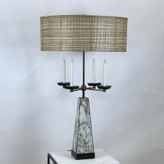 Tommi Parzinger Monumental Mid Century Obelisk Candelabra Lamp in the Style of Tommi Parzinger - 4131503
