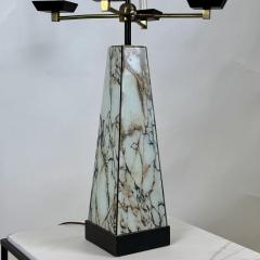 Tommi Parzinger Monumental Mid Century Obelisk Candelabra Lamp in the Style of Tommi Parzinger - 4131504