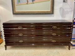Tommi Parzinger Original Tommi Parzinger Sculpted Front Chest of Drawers Signed - 4619942