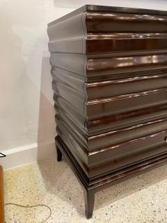 Tommi Parzinger Original Tommi Parzinger Sculpted Front Chest of Drawers Signed - 4619980