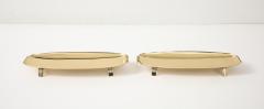 Tommi Parzinger Pair Tommi Parzinger Brass Serving Trays - 4418278