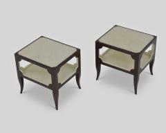 Tommi Parzinger Pair Tommi Parzinger Originals Tables w Onyx Tops - 2192880