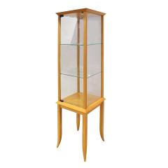 Tommi Parzinger Parzinger Petit Walnut and Glass Display Cabinet 1960s - 1484884