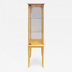 Tommi Parzinger Parzinger Petit Walnut and Glass Display Cabinet 1960s - 1490270