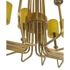 Tommi Parzinger Parzinger Style Large and Impressive Chandelier in Brass 1950s - 2968530