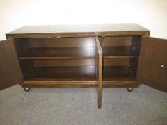 Tommi Parzinger Stunning Pair of Parzinger Style Brass Studded Petite Credenza Mid Century - 1600570