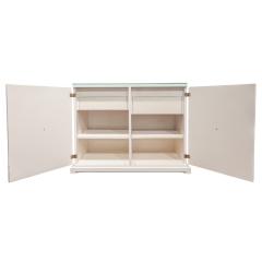 Tommi Parzinger Tommi Parzinger 2 Door Cabinet with Illuminating Glass Top 1960s - 3242936