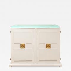 Tommi Parzinger Tommi Parzinger 2 Door Cabinet with Illuminating Glass Top 1960s - 3243908