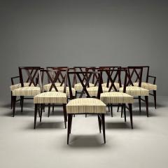 Tommi Parzinger Tommi Parzinger Attrib Mid Century Modern Twelve Dining Chairs 1960s - 3765577