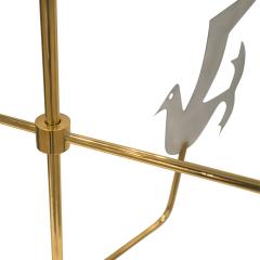 Tommi Parzinger Tommi Parzinger Attributed 3 Tier Bird Chandelier in Brass and Steel 1960s - 4016374