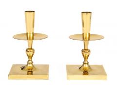 Tommi Parzinger Tommi Parzinger Candlesticks Brass Signed Dorlyn - 2833821