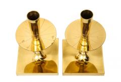 Tommi Parzinger Tommi Parzinger Candlesticks Brass Signed Dorlyn - 2833824