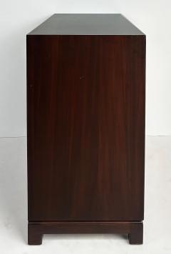 Tommi Parzinger Tommi Parzinger Charak Leather Clad Chests of Drawers Pair Circa 1950s - 4254063