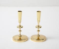 Tommi Parzinger Tommi Parzinger Circuliar Brass Candlesticks - 3932854