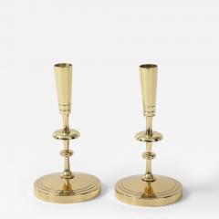 Tommi Parzinger Tommi Parzinger Circuliar Brass Candlesticks - 3935681