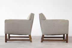 Tommi Parzinger Tommi Parzinger Classic Modern Pair of Club Chairs in Mahogany 1960s - 2894891